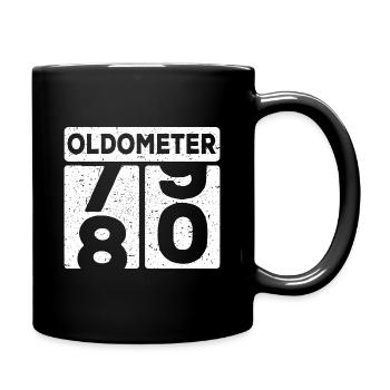 80th birthday 80 years funny 80th birthday - Full Colour Mug - black - Right