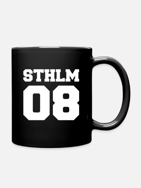 sthlm08 - Tasse einfarbig - Schwarz