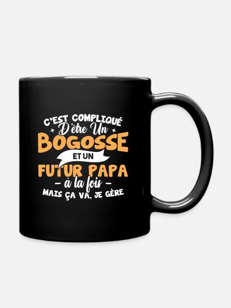 bogosse et futur papa - Mug uni - noir