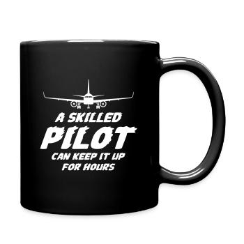 A Skilled Pilot - Full Colour Mug - black - Right