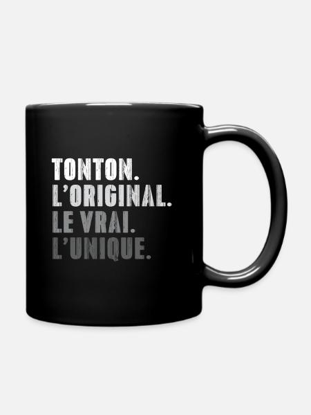 Uncle The Original The Real The Unique - Full Colour Mug - black