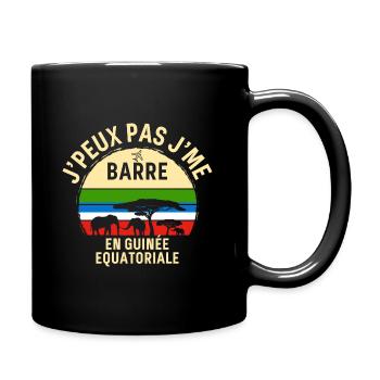 I can't I leave in Equatorial Guinea - Full Colour Mug - black - Right
