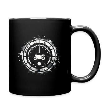 Compteur de vitesse Moto - Mug uni - noir - Droite