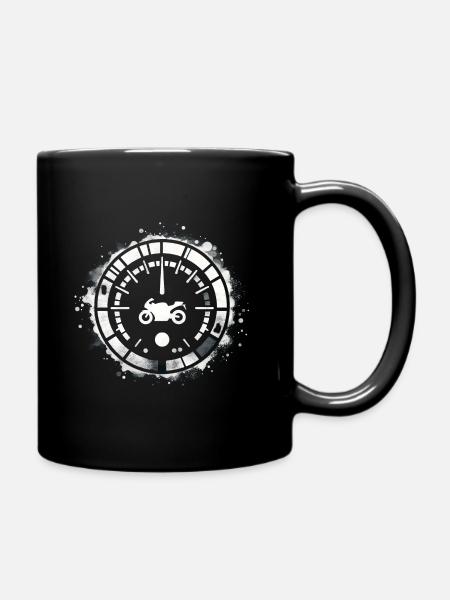 Compteur de vitesse Moto - Mug uni - noir