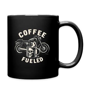 Fuel Your Ride Coffee Fueled Motorcycle - Full Colour Mug - black - Right