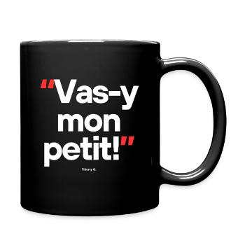 Citation célèbre footballeur / commentateur - Mug uni - noir - Droite