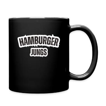 Hamburger Jungs - Tasse einfarbig - Schwarz - Rechts