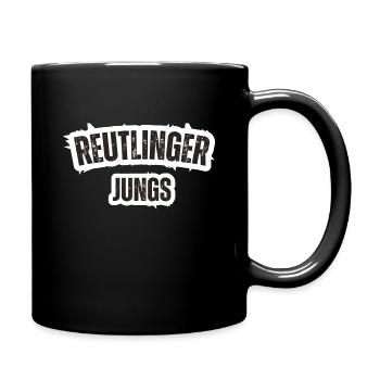 Reutlinger Jungs - Tasse einfarbig - Schwarz - Rechts