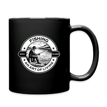Fishing, a way of life - Full Colour Mug - black - Right