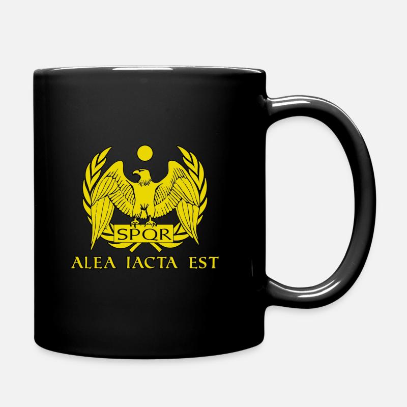 Alea iacta est Rom Roma SPQR - Tasse einfarbig - Schwarz