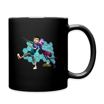 Insectibles Zak und Moskito-Mädchen Lidia - Tasse einfarbig - Schwarz - Rechts