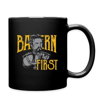 Bayern First König Ludwig Freistaat Bavaria - Tasse einfarbig - Schwarz - Rechts