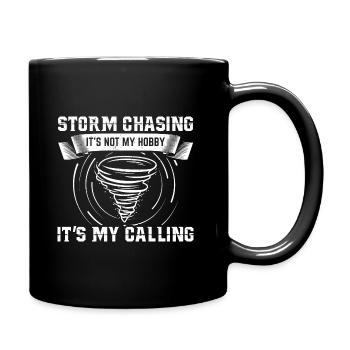 Storm Spotter | Storm Chasers Storm Warnings Gift - Full Colour Mug - black - Right