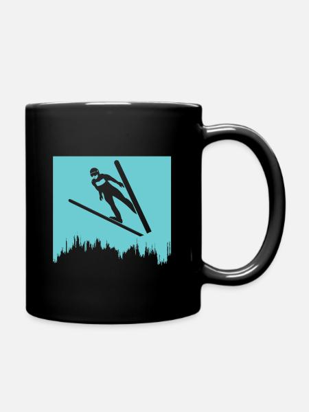 sauteurs à ski vol à ski - Mug uni - noir