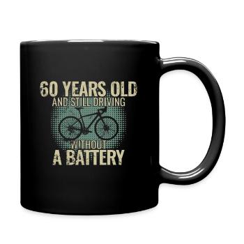 60 ans et toujours sans batterie - Mug uni - noir - Droite