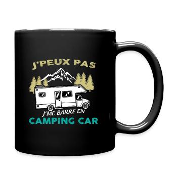 Camping-car camping-cariste - Mug uni - noir - Droite