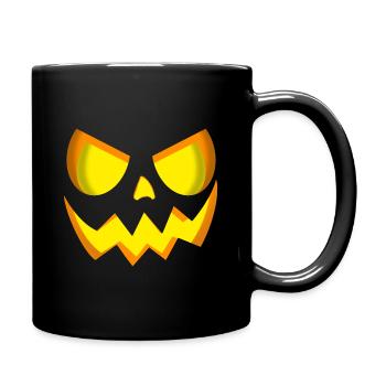 Citrouille d’Halloween - Mug uni - noir - Droite