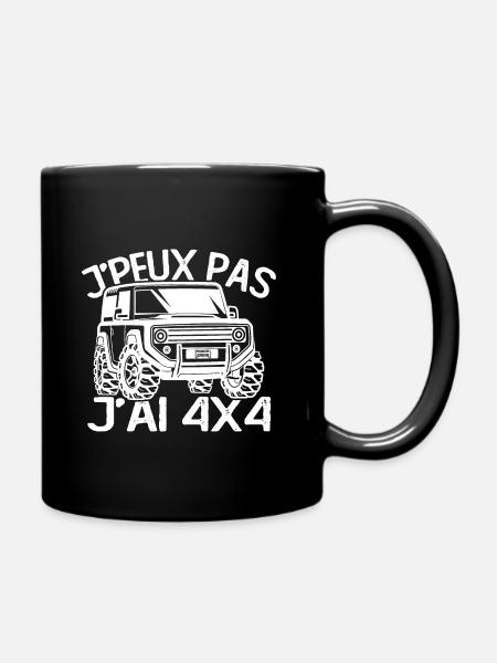 Je peux pas j'ai 4X4 - Mug uni - noir