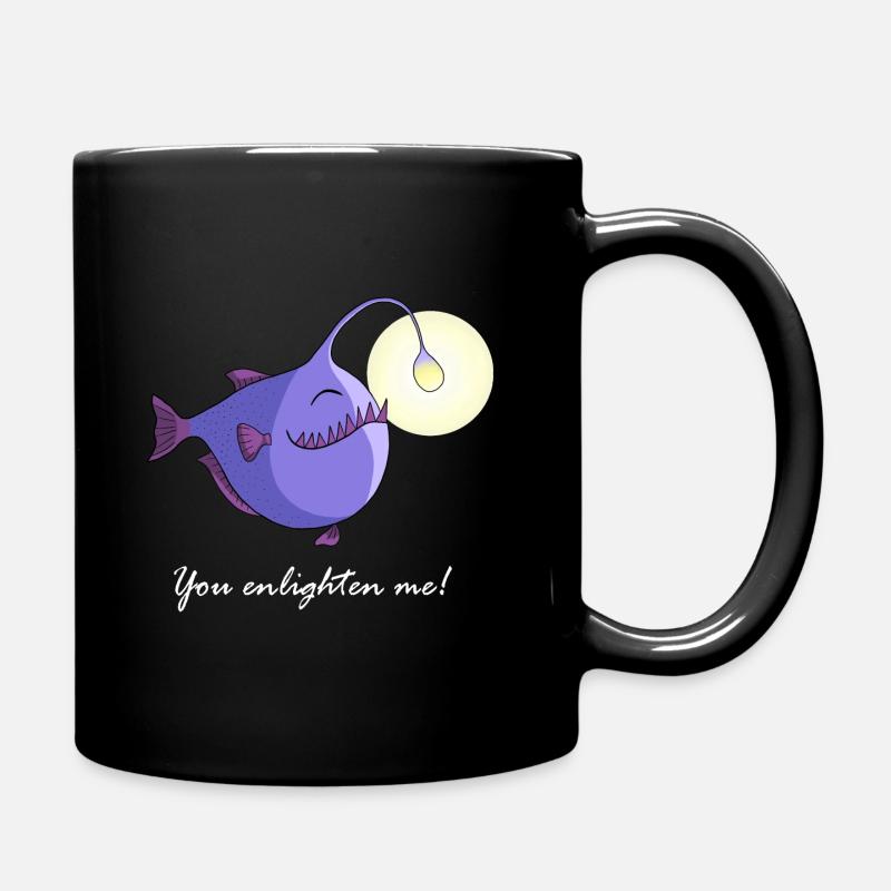 Anglerfisch - Tasse einfarbig - Schwarz