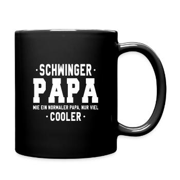 Schwinger Papa - Tasse einfarbig - Schwarz - Rechts