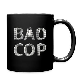 Bad Cop & Bulle & Polizist - Tasse einfarbig - Schwarz - Rechts