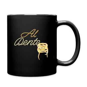 Al Dente Lustige Nudeln Pasta Spaghetti Foodlie - Tasse einfarbig - Schwarz - Rechts