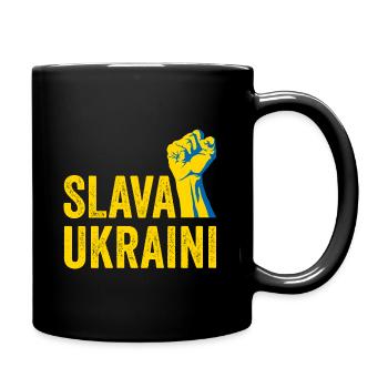 Slava Ukraini - Mug uni - noir - Droite