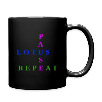 Lotus-Pause - Tasse einfarbig - Schwarz - Rechts