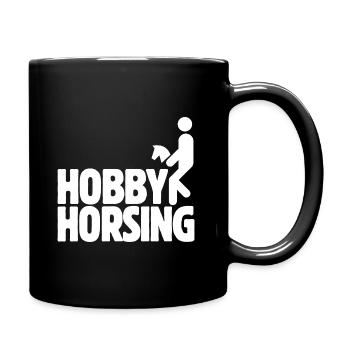 Hobby Horsing - Hobby Cheval - Equitation - Cadeau - Mug uni - noir - Droite