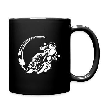 Motif Biker Motorcycle T-Shirt - Full Colour Mug - black - Right