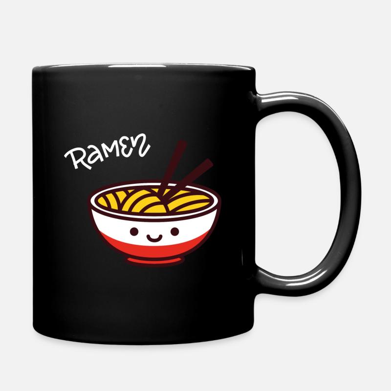Ramen Schale Nudel Geschenk - Tasse einfarbig - Schwarz