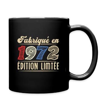 Cadeau D’anniversaire Fabriqué en 1972 - Mug uni - noir - Droite