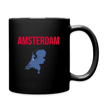 Amsterdam souvenir of creative Amsterdam - Full Colour Mug - black - Right