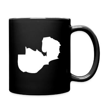 Zambia Map Flag - Full Colour Mug - black - Right