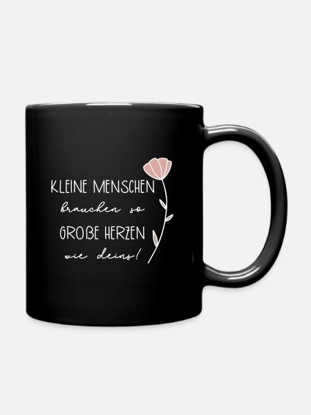 Geschenk für Pädagogin - Tasse einfarbig - Schwarz