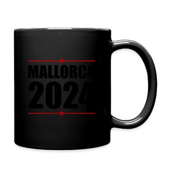 Mallorca 2024 Urlaub - Tasse einfarbig - Schwarz - Rechts