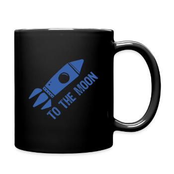 Vers la Lune BTC - Mug uni - noir - Droite