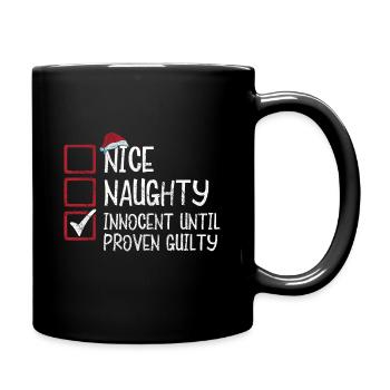 Christmas Xmas Saying Funny Humor Funny - Full Colour Mug - black - Right