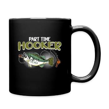 Angler Fishing Gift Idea Fisherman Fishing Humor - Full Colour Mug - black - Right