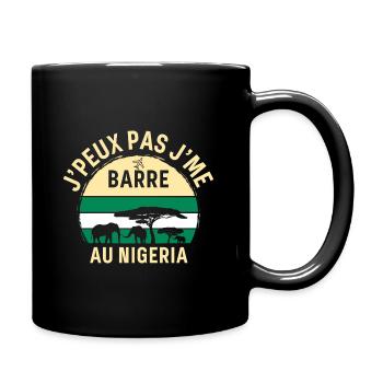 J peux pas j me barre Au Nigeria - Mug uni - noir - Droite