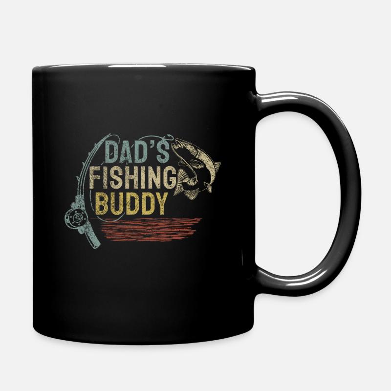Angeln Angler Vater Sohn Dad's Fishing Buddy - Tasse einfarbig - Schwarz