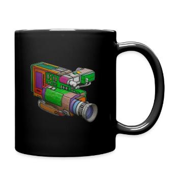Graffiti Camcorder - Tasse einfarbig - Schwarz - Rechts