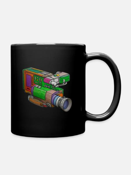 Graffiti Camcorder - Full Colour Mug - black