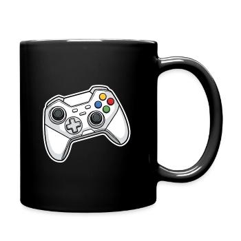 Illustration de manette rétro - Mug uni - noir - Droite