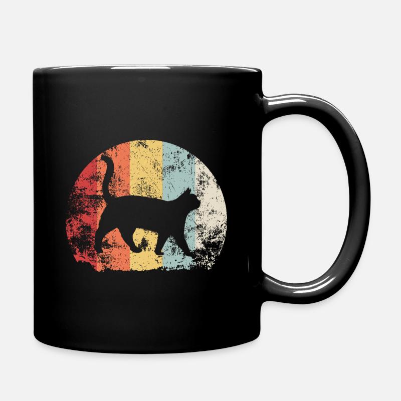 Katze - Tasse einfarbig - Schwarz