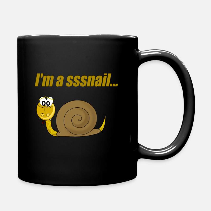 I'm a sssnail... - Snail or snake? - Mug uni - noir