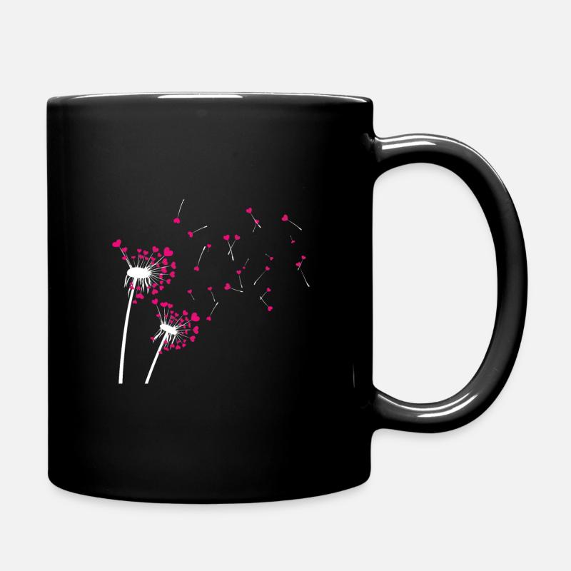 Coeur de pissenlit - Mug uni - noir