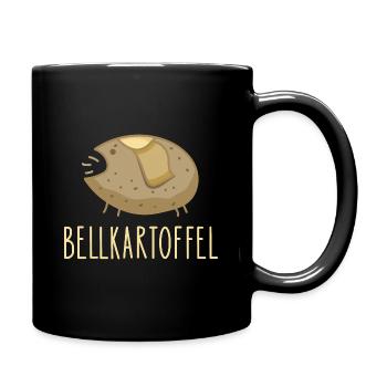 Lustige Kartoffel Rebell - Tasse einfarbig - Schwarz - Rechts