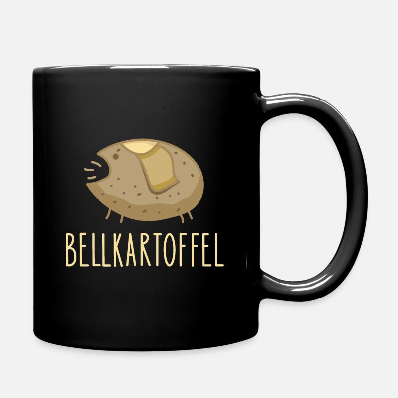 Lustige Kartoffel Rebell - Tasse einfarbig - Schwarz