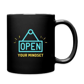 Open your mindset - Mug uni - noir - Droite